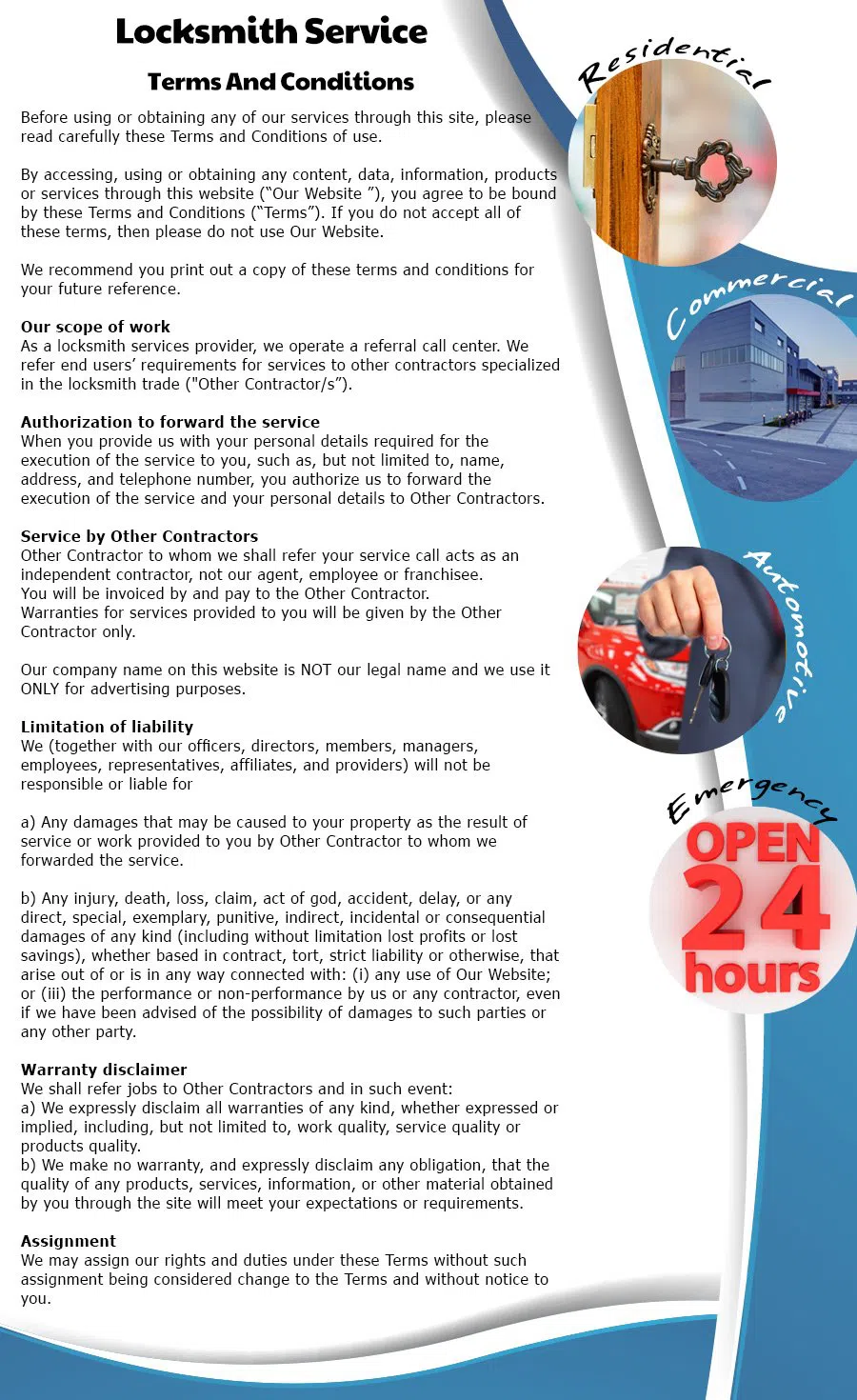 Community Locksmith Store Jacksonville, FL 904-531-3231 - terms-ls